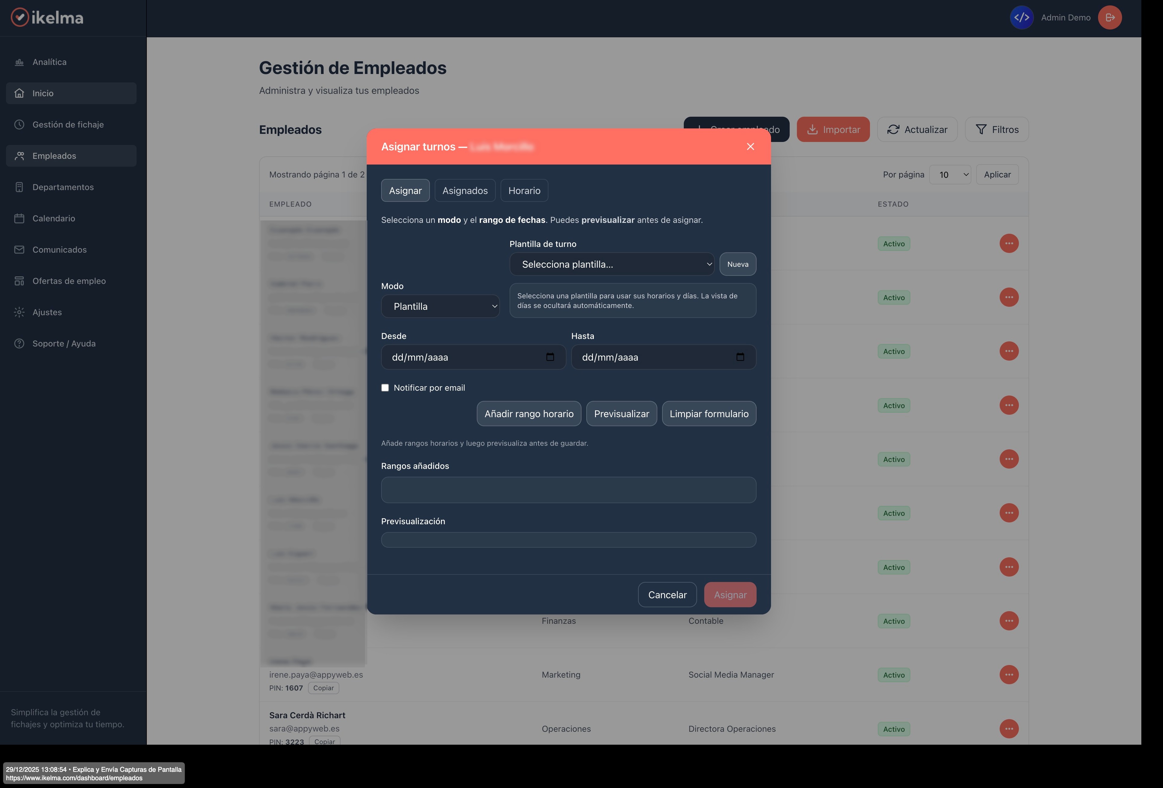 Asignación de Turnos Inteligente: Cuadrantes Perfectos en Menos Tiempo