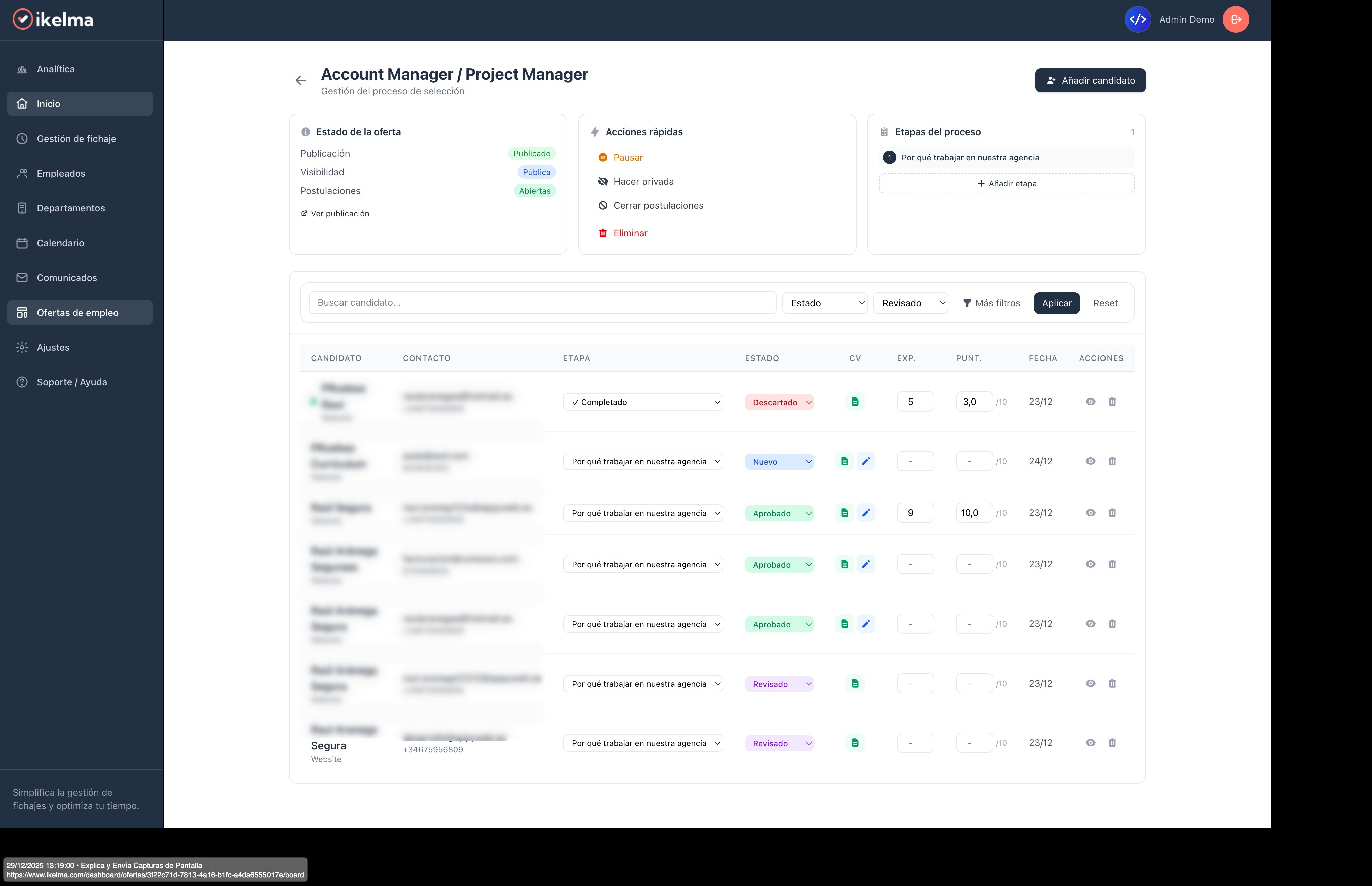 ATS de Reclutamiento: Atrae, Evalúa y Contrata al Mejor Talento, Más Rápido