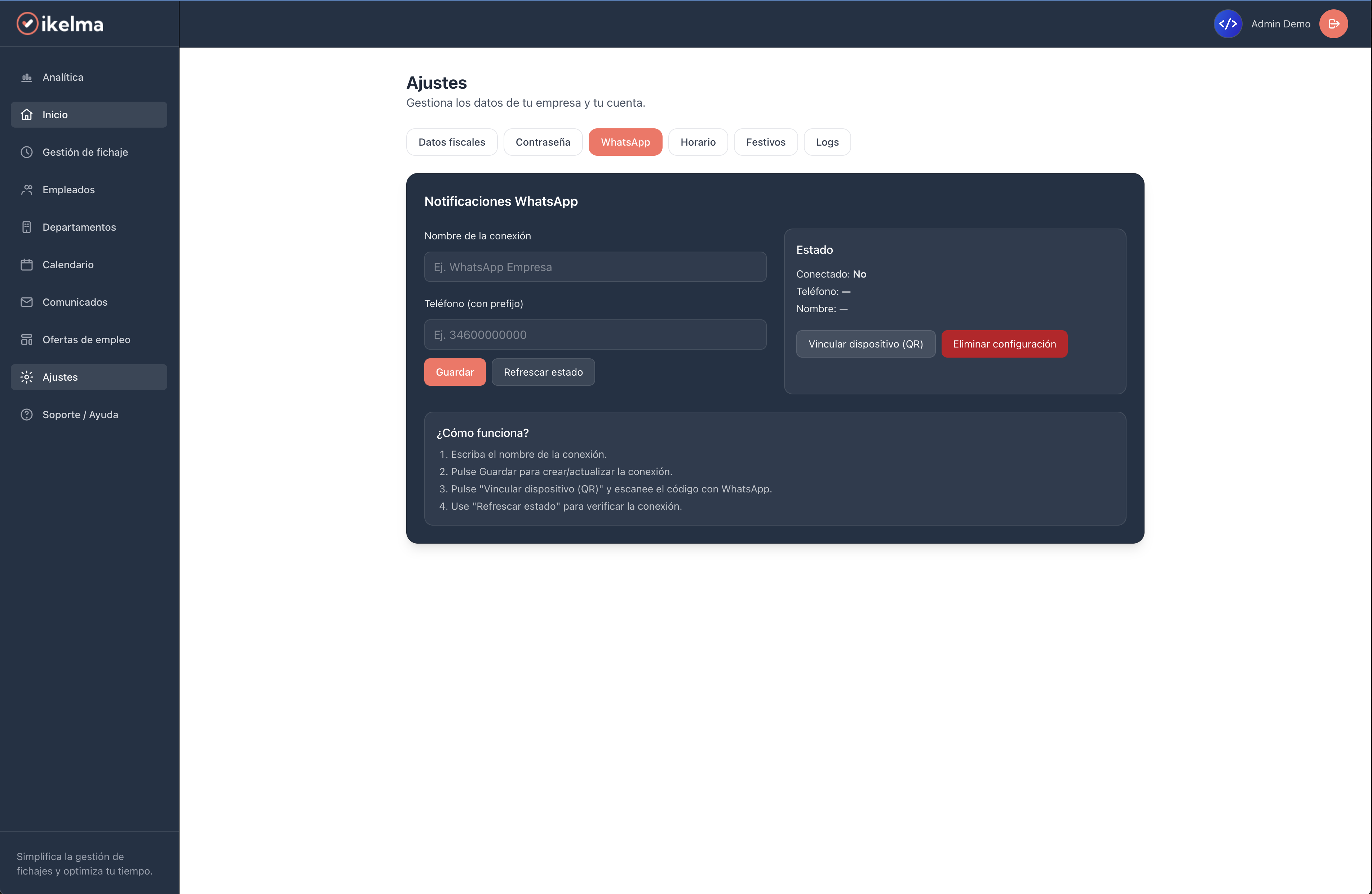 Control Horario por WhatsApp: Ficha y Comunícate en el Chat que ya Usan